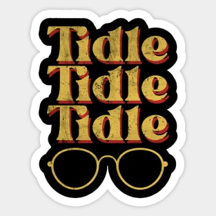 Tidle, Tidle, Tidle Bubbles Design 2 Sticker